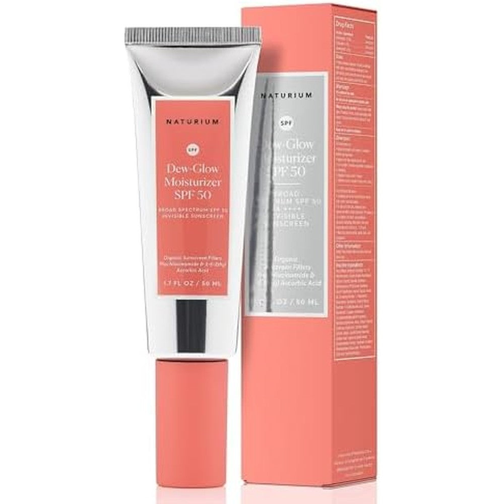 Naturium Dew-Glow Moisturizer SPF 50 front view packaging