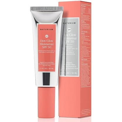 Naturium Dew-Glow Moisturizer SPF 50 front view packaging