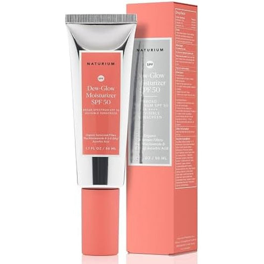 Naturium Dew-Glow Moisturizer SPF 50 front view packaging