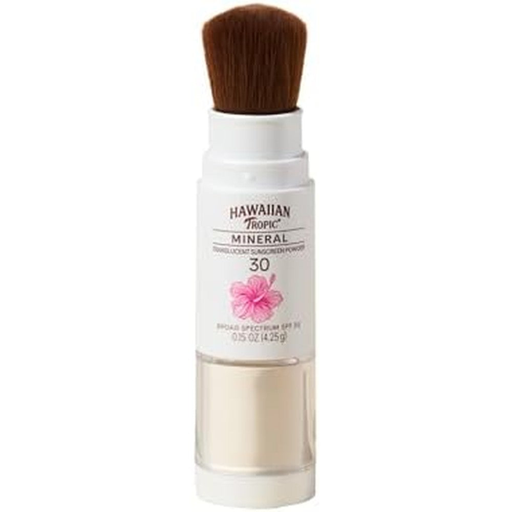 Hawaiian Tropic Mineral Powder Sunscreen Brush SPF 30 front view