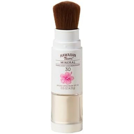 Hawaiian Tropic Mineral Powder Sunscreen Brush SPF 30 front view