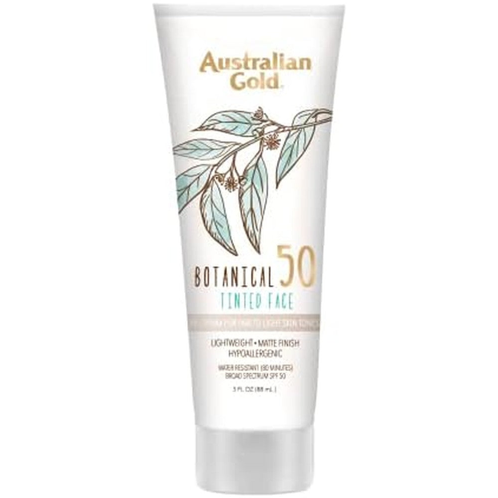 Australian Gold Botanical SPF 50 Tinted Face Sunscreen front view