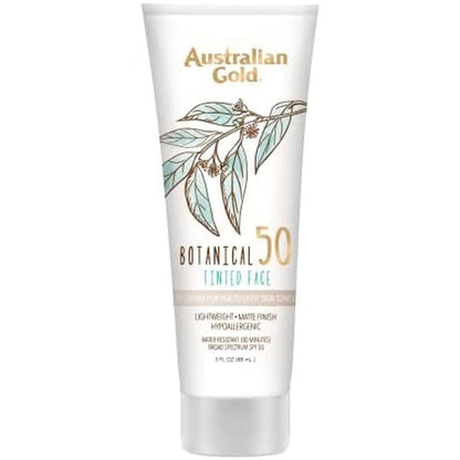 Australian Gold Botanical SPF 50 Tinted Face Sunscreen front view