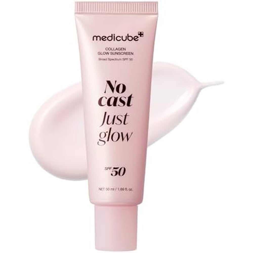 Medicube No Cast Just Glow Collagen Sunscreen front packaging