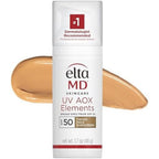 EltaMD UV AOX Elements tinted mineral sunscreen SPF 50 1.7 oz pump dry skin