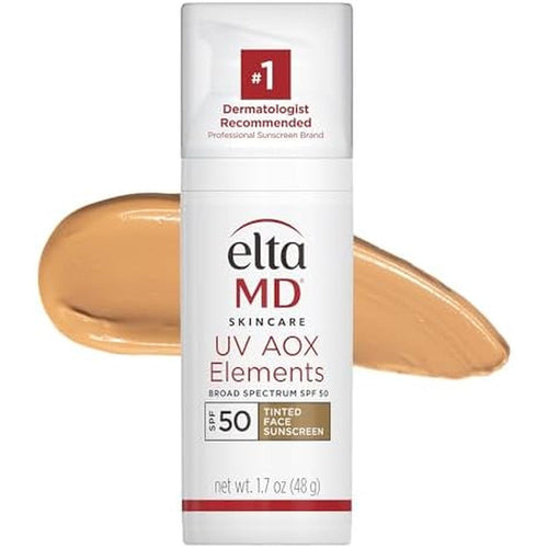 EltaMD UV AOX Elements tinted mineral sunscreen SPF 50 1.7 oz pump dry skin