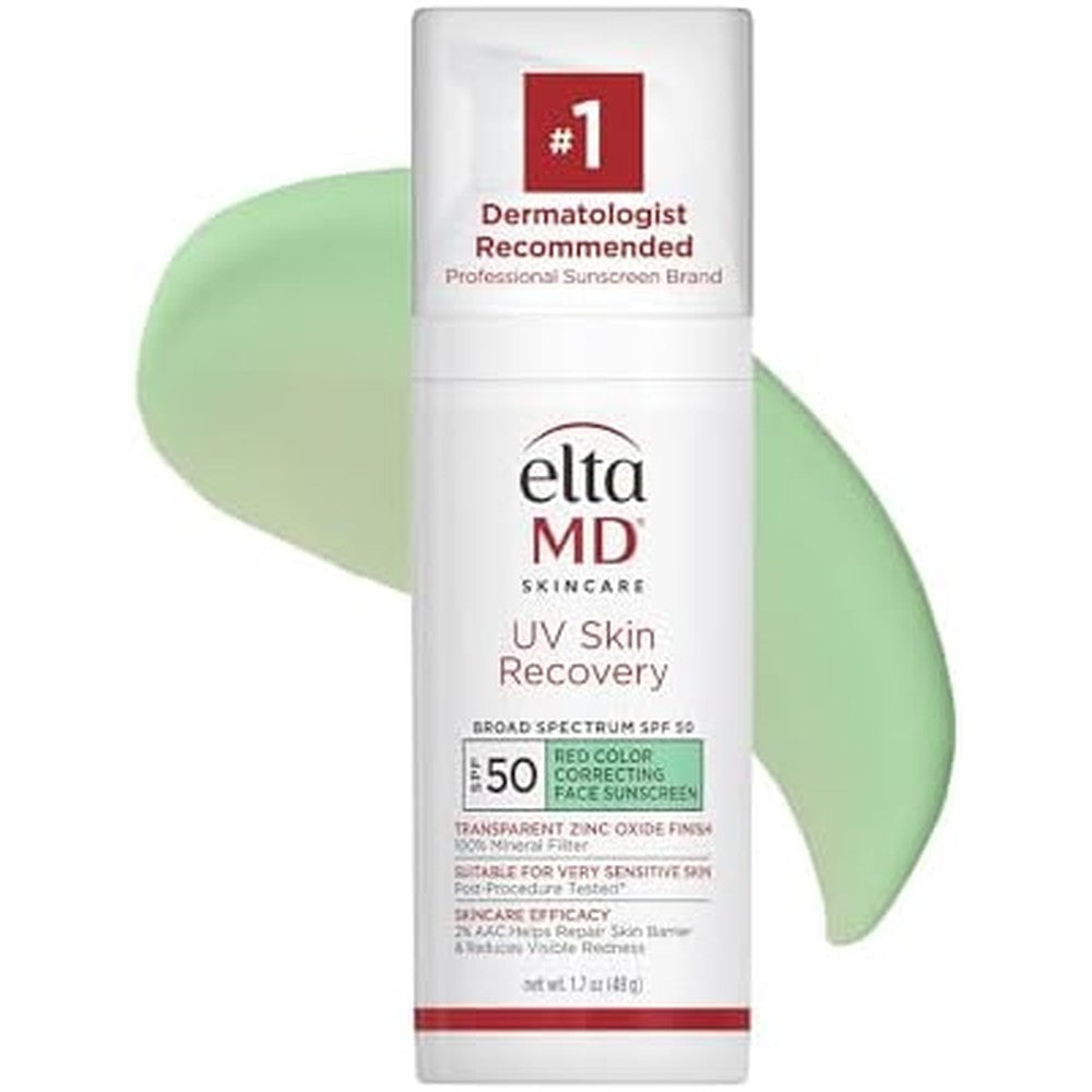 EltaMD UV Skin Recovery Face Sunscreen SPF 50 front view showing original packaging