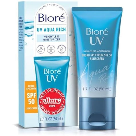 Bioré UV Aqua Rich Daily Hydrating Facial Moisturizer front view