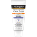 Neutrogena Clear Face SPF 50 sunscreen for acne-prone oily skin matte finish