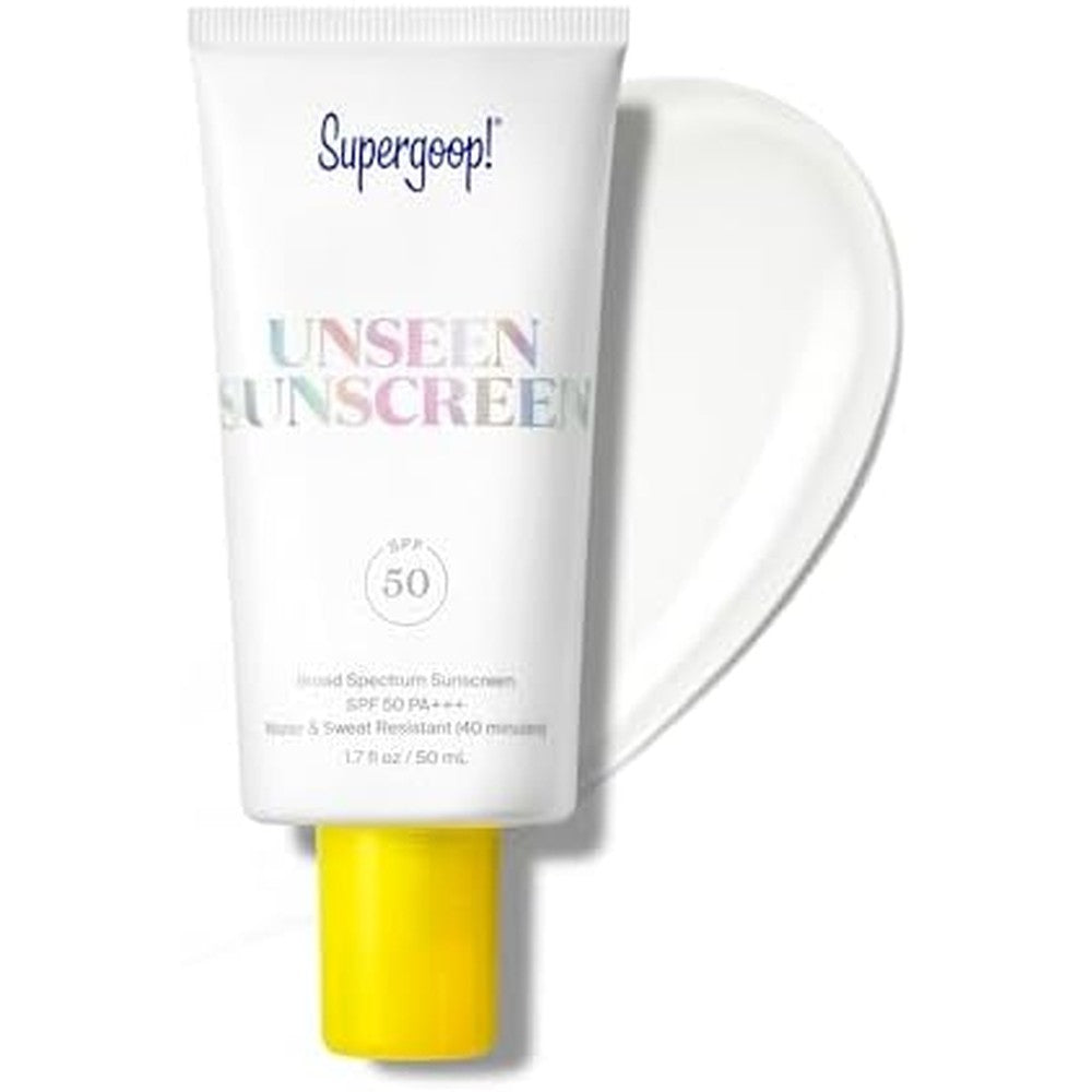 Supergoop Unseen Sunscreen SPF 50 front view packaging