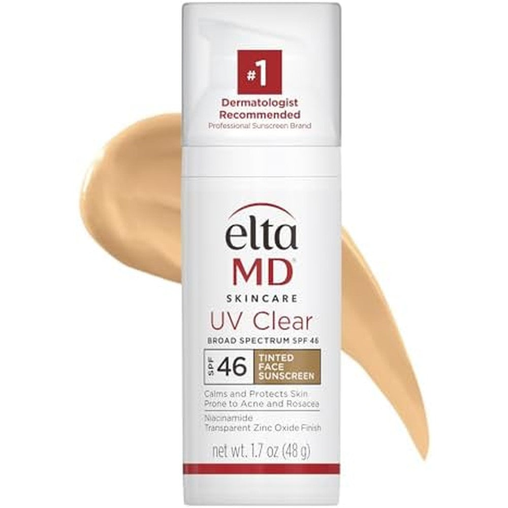 EltaMD UV Clear Tinted Face Sunscreen SPF 46 oil-free zinc oxide 91g