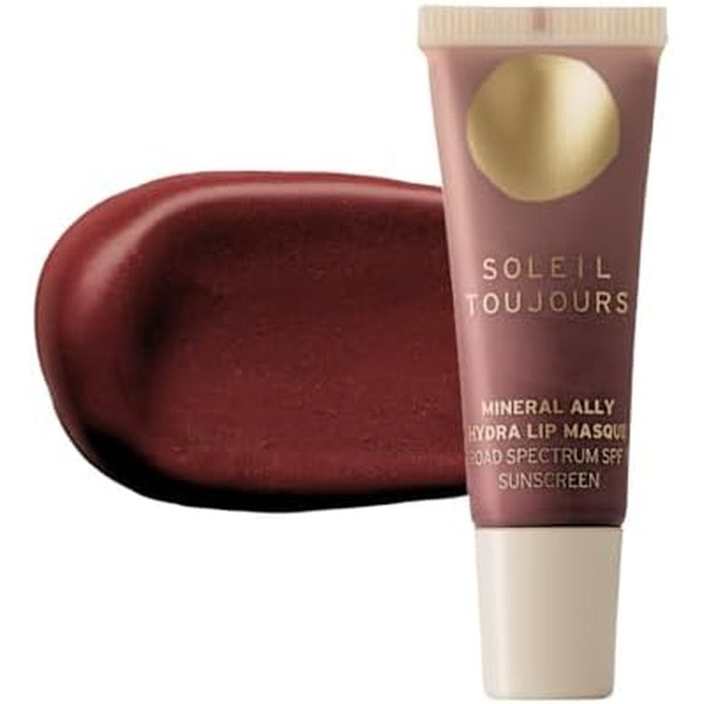 Soleil Toujours Mineral Ally Hydra Lip Masque SPF 15 Peptide Infused Clear Sunscreen Treatment 0.34 Fluid Ounce - Image 1