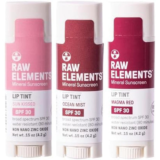 Raw Elements Tinted Lip Sunrise Pack front view