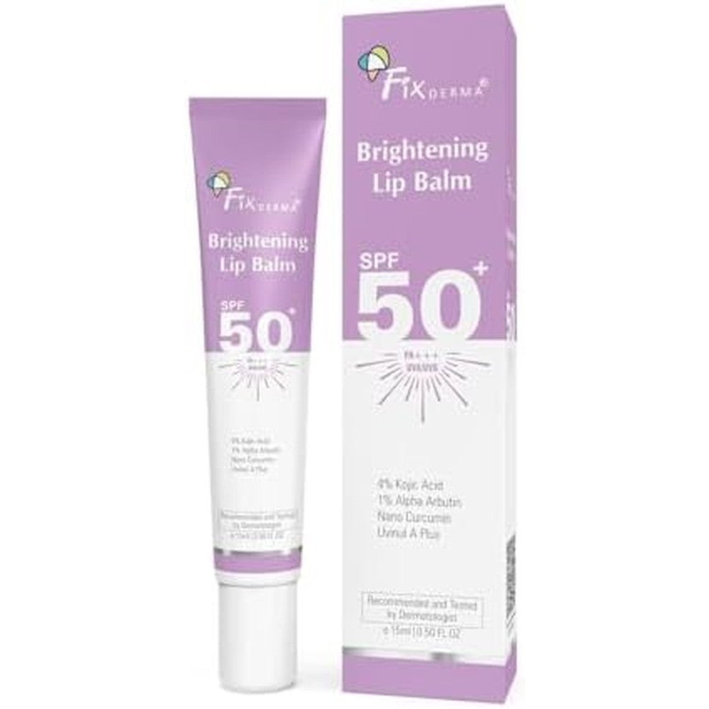 Fixderma Brightening Lip Balm SPF 50 front view packaging