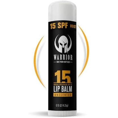 Warrior SPF 15 Lip Balm front view packaging