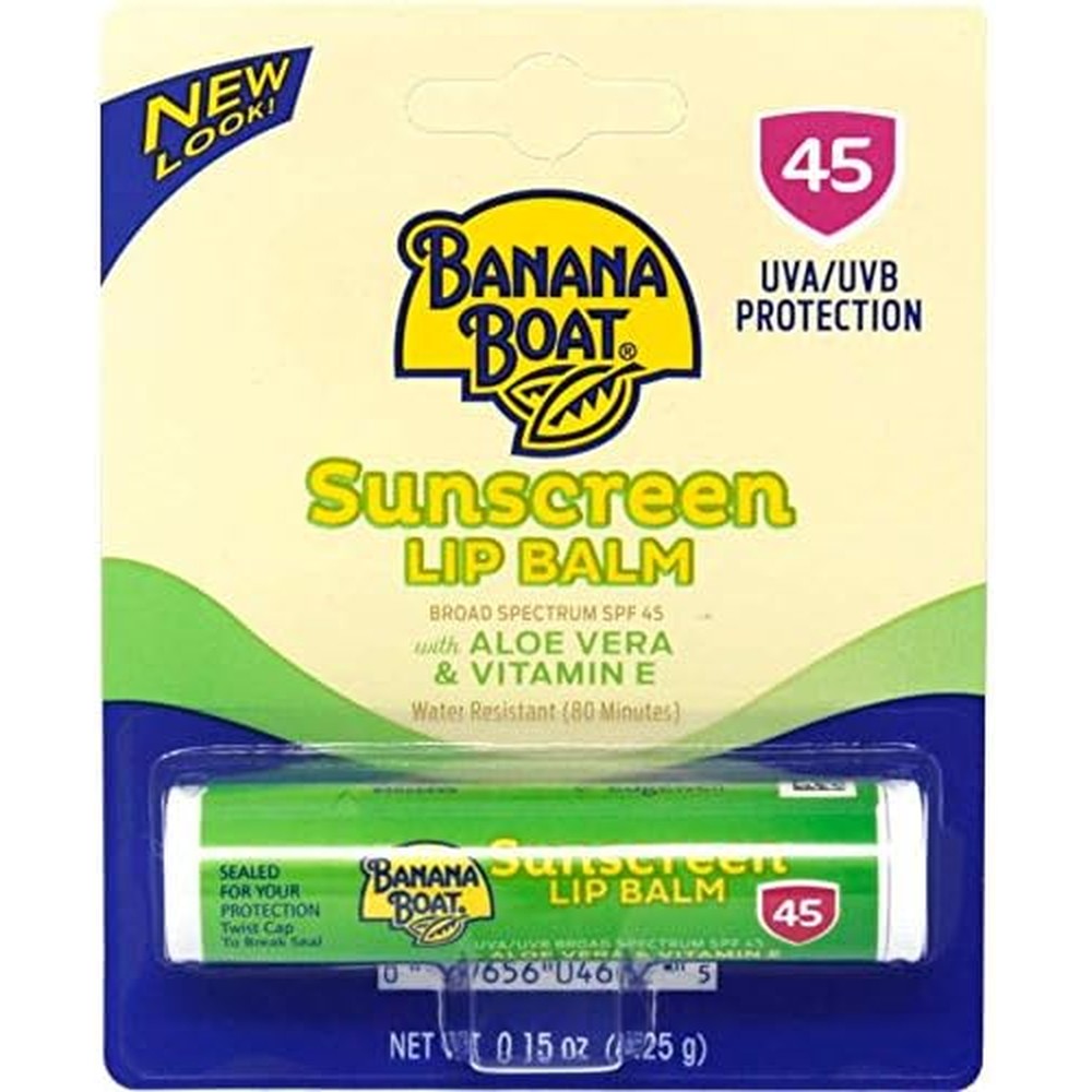 Banana Boat Aloe Vera Vitamin E Sunscreen Lip Balm front packaging view