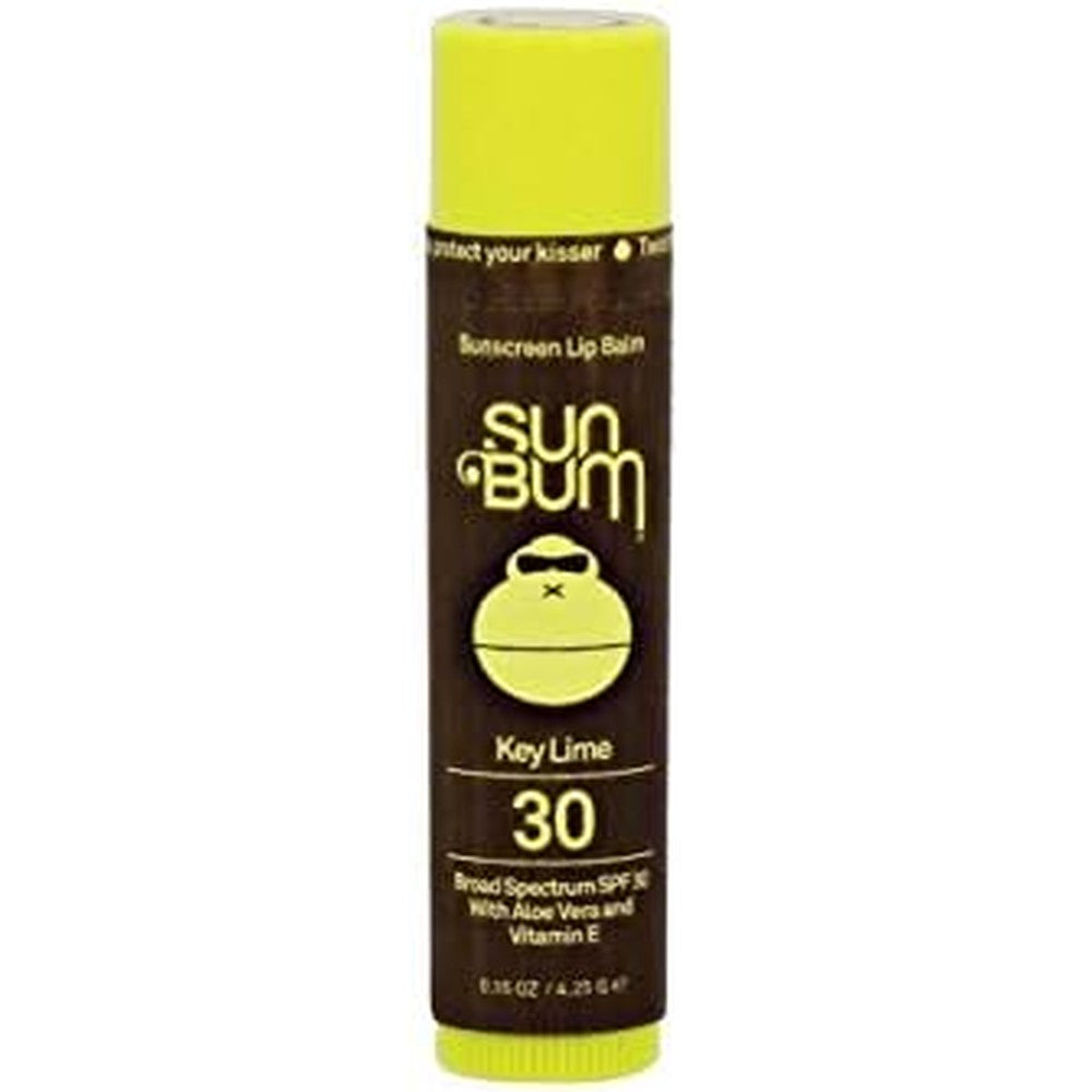Sun Bum SPF 30 Key Lime Lip Balm front view packaging