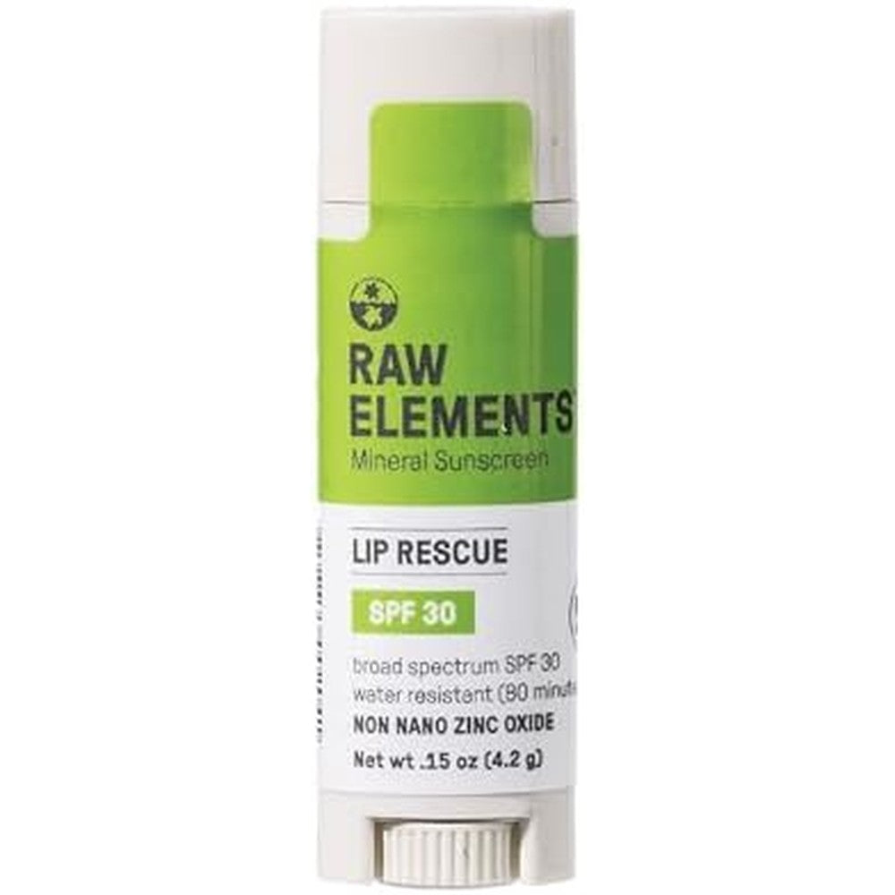 Raw Elements Organic Lip Rescue SPF 30 stick front view