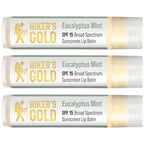 Hikers Gold SPF 15 Sunscreen Lip Balm front view packaging