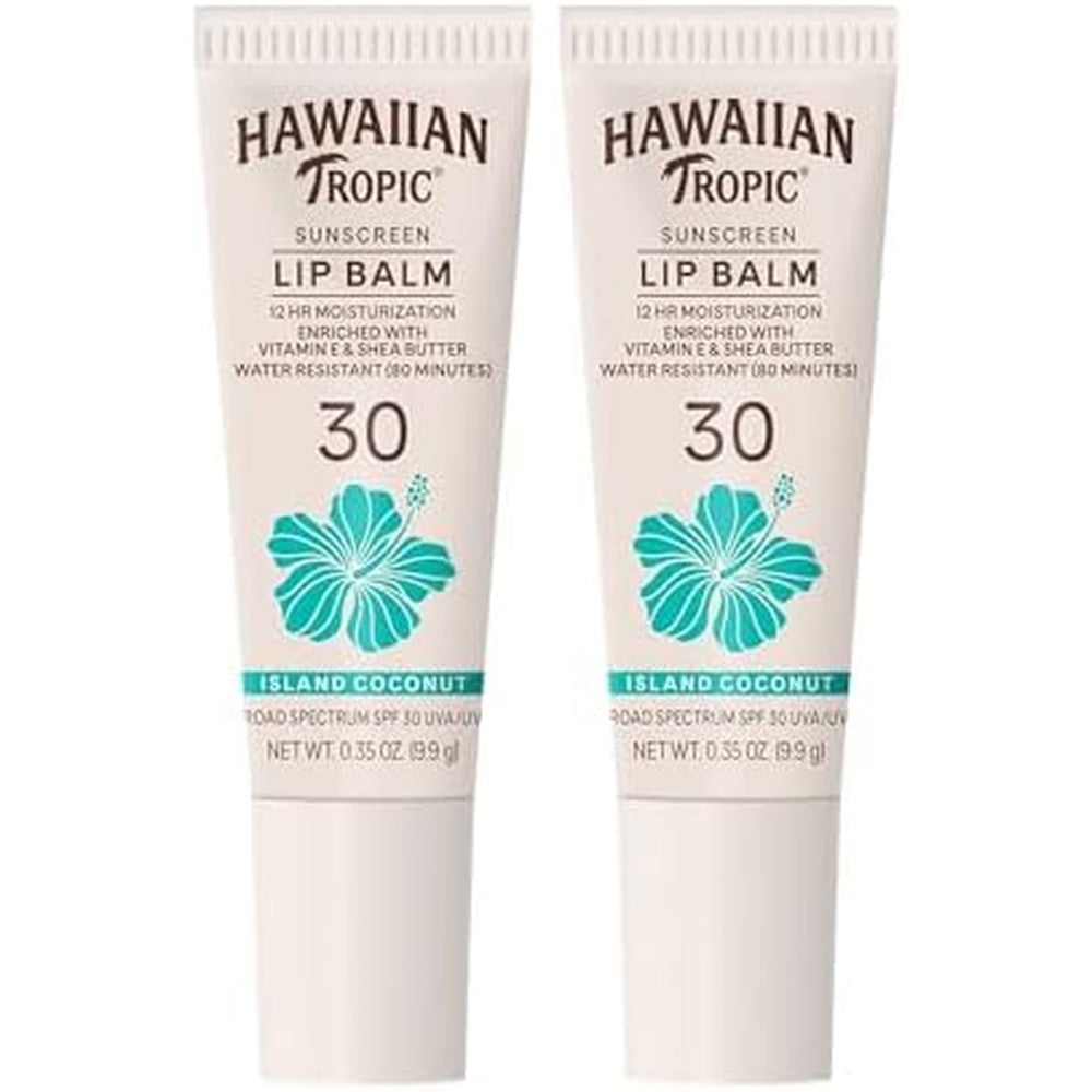 Hawaiian Tropic Island Coconut Lip Balm SPF 30 front view