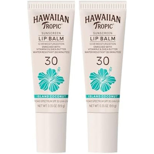 Hawaiian Tropic Island Coconut Lip Balm SPF 30 front view