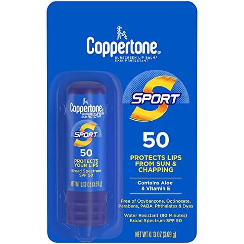 Coppertone Sport Sunscreen Lip Balm SPF 50 front view