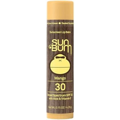 Sun Bum Sunscreen Lip Balm Mango SPF 30 stick front view