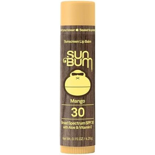 Sun Bum Sunscreen Lip Balm Mango SPF 30 stick front view