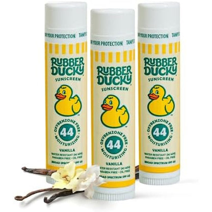 Rubber Ducky Lip Sunscreen SPF 44 front view packaging