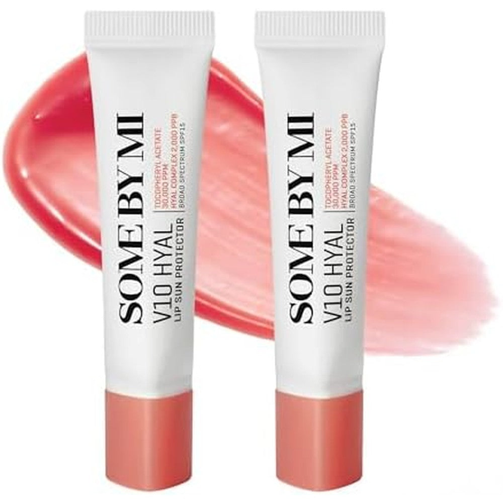 Some By Mi V10 Hyal Lip Sun Protector Rosy Pack of 2 front view