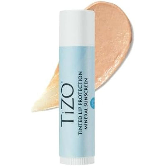 TiZO Lip Protection | Tinted | Broad Spectrum Sunscreen | UVA/UVB Protection | For all skin types | Titanium Dioxide and Zinc Oxide | 0.14 oz / 4.5 g - Image 1