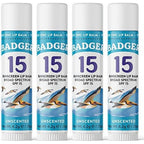 Badger mineral sunscreen lip balm front view and packaging