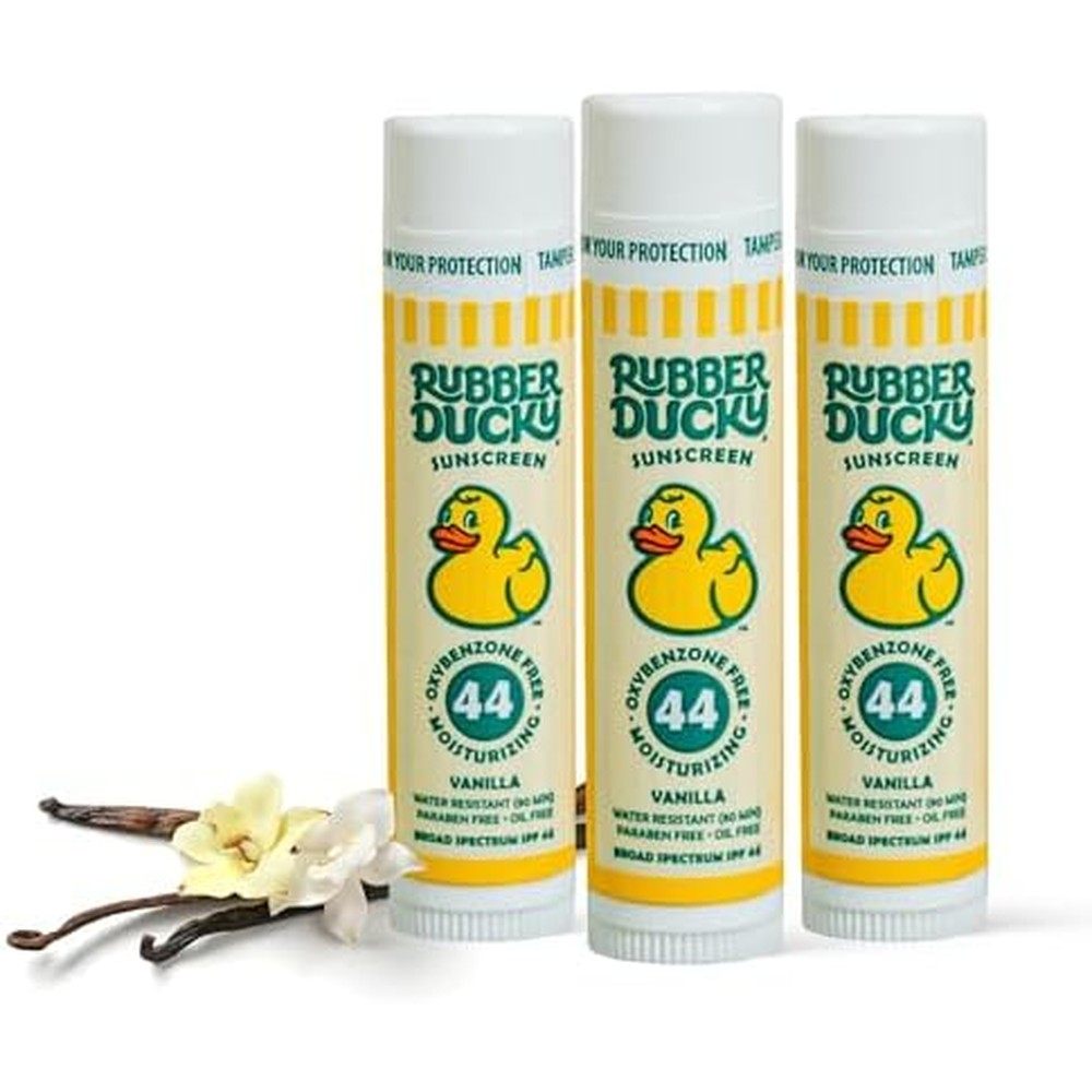 Rubber Ducky Lip Balm with SPF 44 front product view