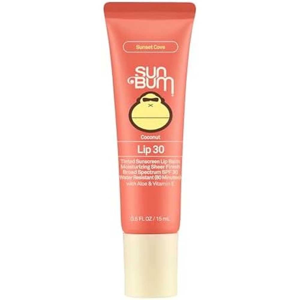 Sun Bum Sunset Cove SPF 30 Tinted Lip Balm front view packaging