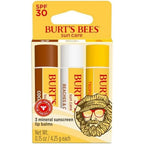 Burt's Bees Sun Care SPF 30 Mineral Sunscreen Lip Balm set front view packaging