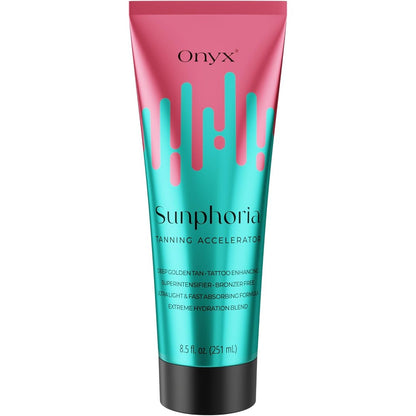 Onyx Sunphoria Bronzer Free Indoor Tanning Bed Lotion bottle front view