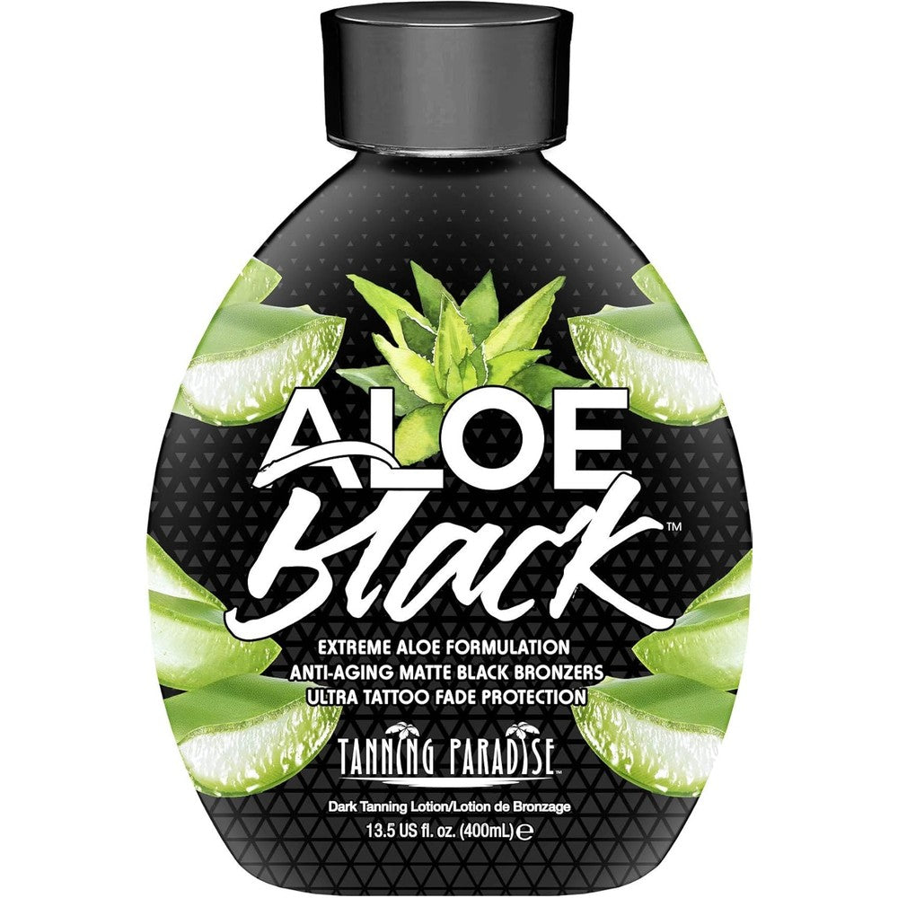 Tanning Paradise Aloe Black Tanning Lotion front view