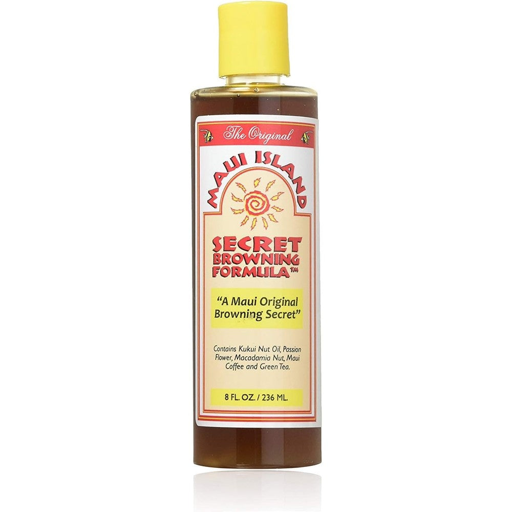 Maui Island Secret Browning Formula 8 fluid ounce bottle front view