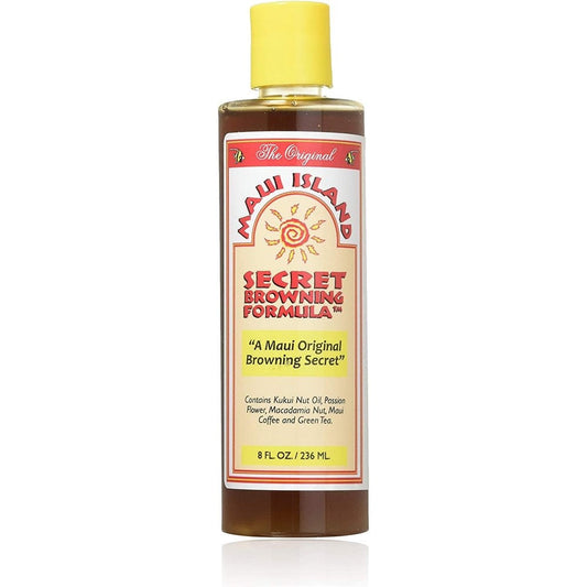 Maui Island Secret Browning Formula 8 fluid ounce bottle front view