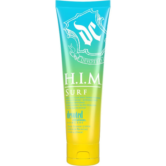 Devoted Creations HIM Surf tanning intensifier bottle front view