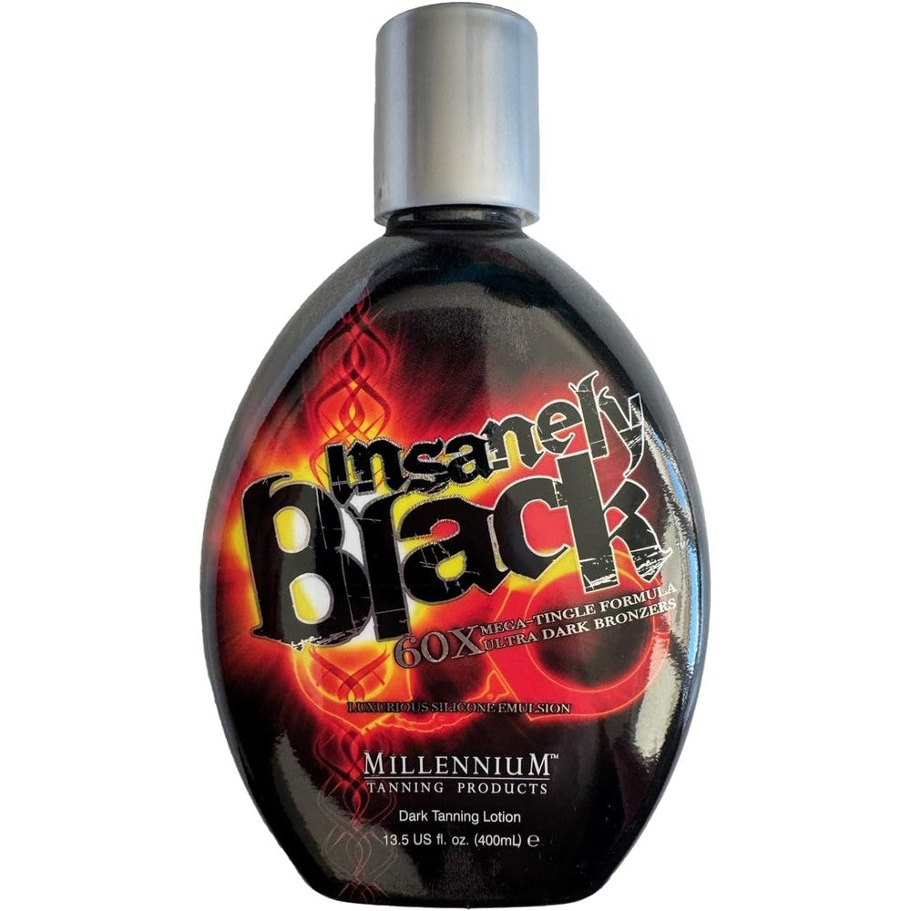 Millennium Tanning Insanely Black 60x bottle front view