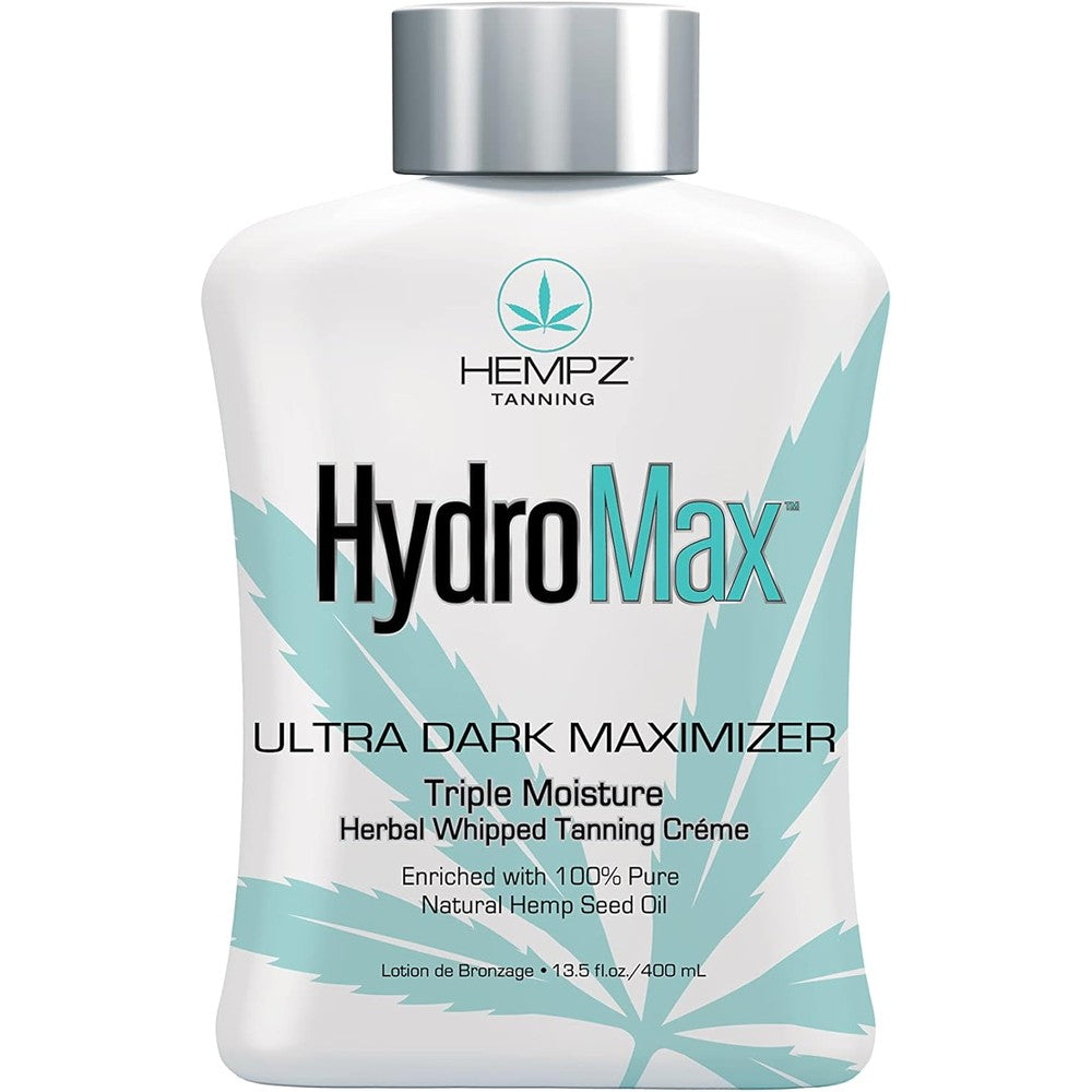 Hempz Hydro Max Ultra Dark Maximizer tanning lotion bottle front view