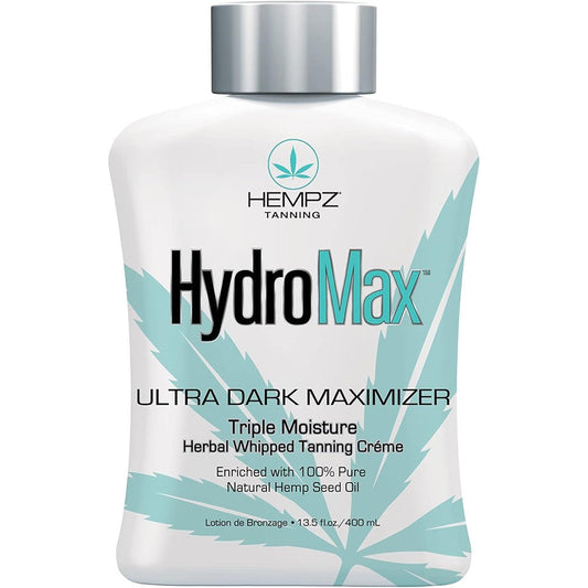 Hempz Hydro Max Ultra Dark Maximizer tanning lotion bottle front view