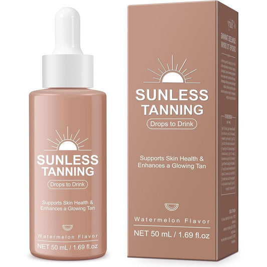 Gogiftgo Sunless Tanning Drops to Drink bottle front view