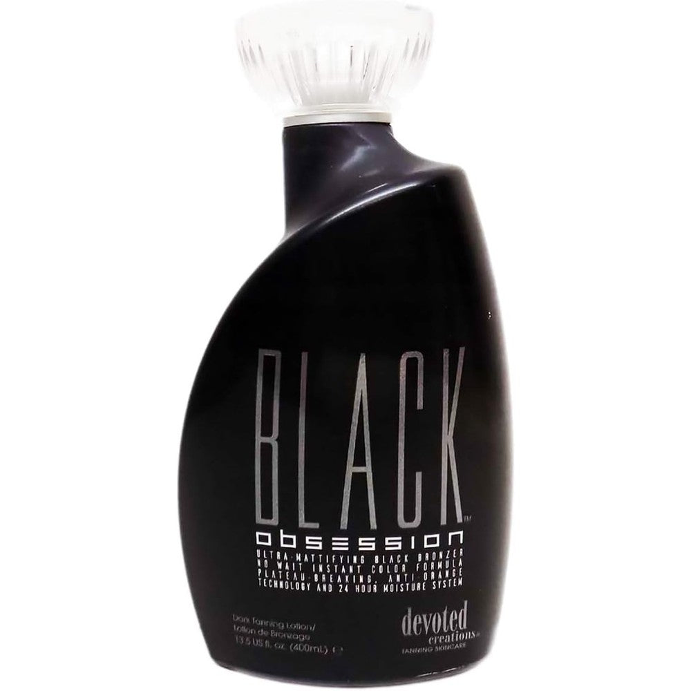 Devoted Creations Black Obsession Black Bronzer front view bottle