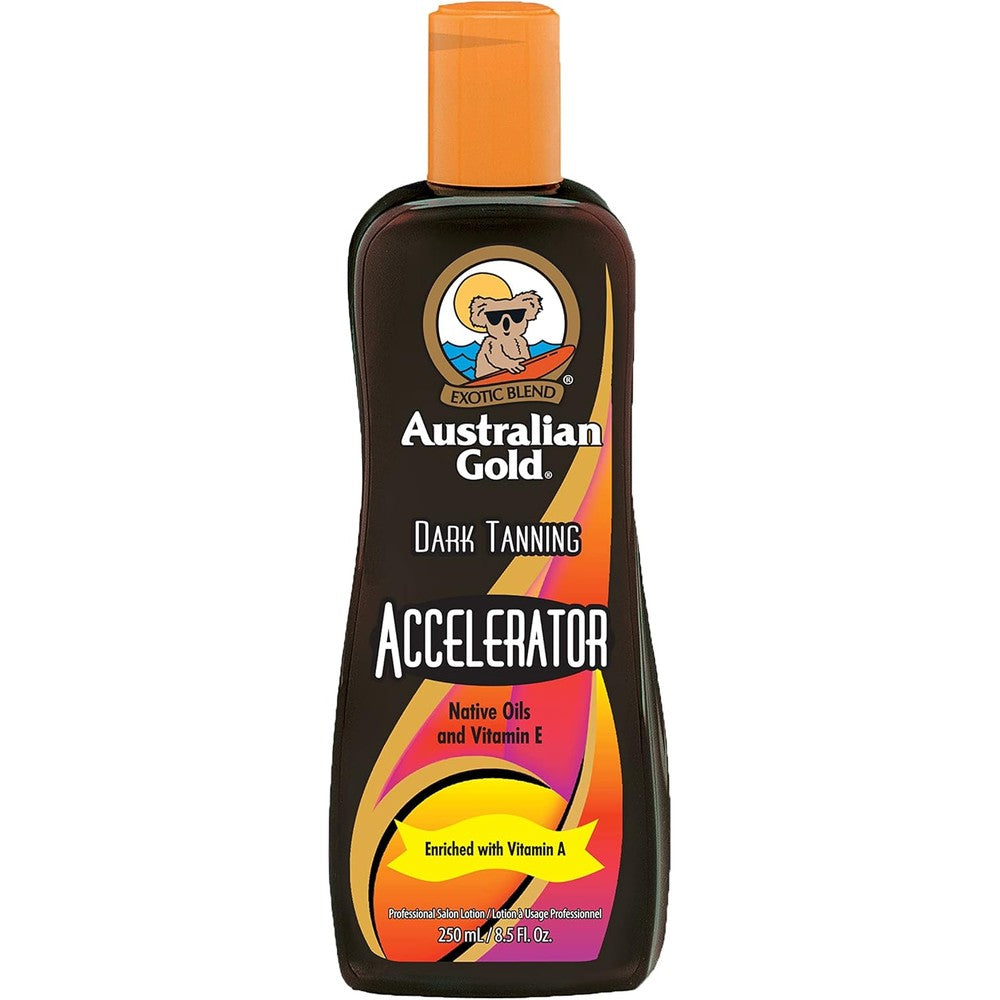 Australian Gold Dark Tanning Accelerator Lotion front view bottle