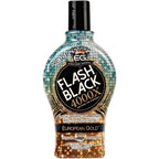 Flash Black European Gold 4000X Indoor Tanning Lotion front view bottle