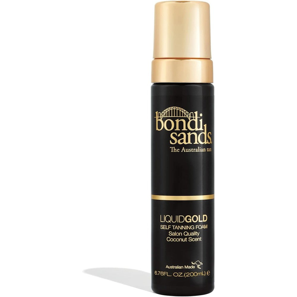 Bondi Sands Liquid Gold Self Tanning Foam 200 milliliter front view bottle