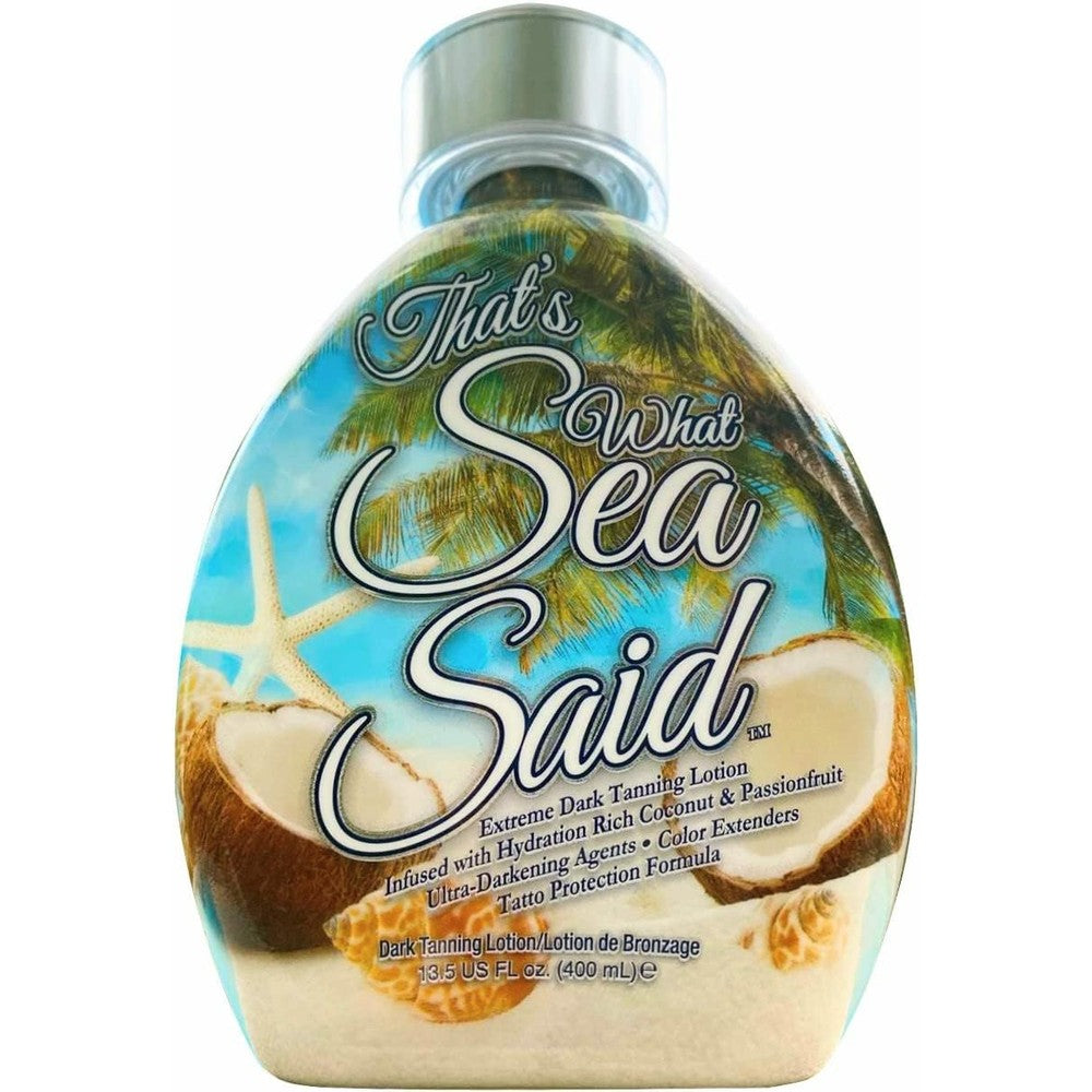 Dark Tans Exclusive That Is What Sea Said Tanning Lotion front view