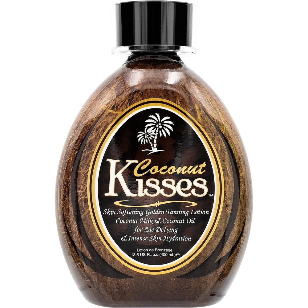 Ed Hardy Coconut Kisses Golden Tanning Lotion front bottle view